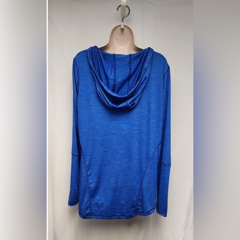 Blue Hooded Long Sleeve Top - Picture 5 of 6